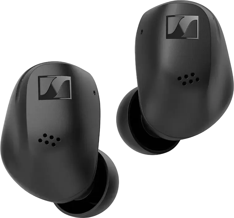 Sennheiser Accentum True Wireless (TWS) Earbuds, Black, Bluetooth 5.3, ANC, Transparency Mode, aptX, IP54, Multipoint, Auracast, 28h Total Battery, USB-C