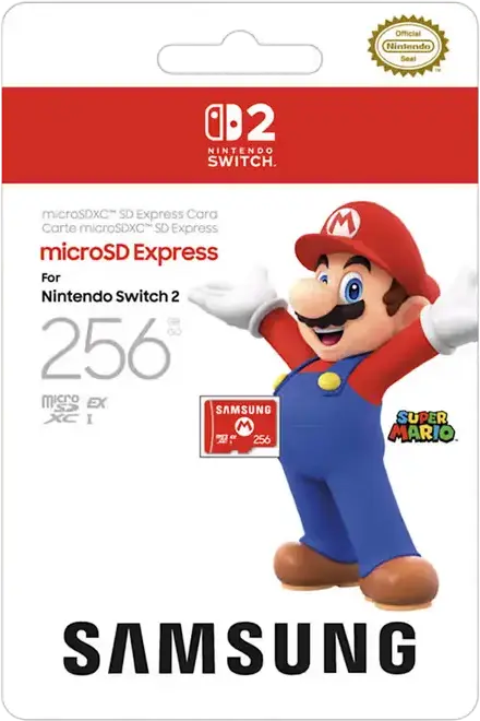Samsung microSD Express Card for Nintendo Switch 2, 256GB microSDXC Memory Card, Read Speed 800 MB/s, Class 10 U3 V30 High Performance Storage