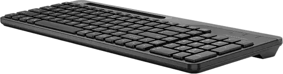 Tastatură Wireless A4Tech FBK25 FStyler, Switch-uri Chocolate, Dual Mode Bluetooth și 2.4 GHz, Conectare la 4 Dispozitive, Design Ultra-slim, Suport Integrat pentru Smartphone