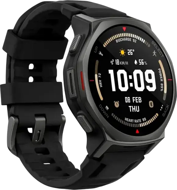 Amazfit T-Rex 3 Pro Smartwatch, 1.32" AMOLED Sapphire Glass Display, Grade 5 Titanium Bezel, 10 ATM & Diving Certified, Zepp OS 5, Color: Tactical Black