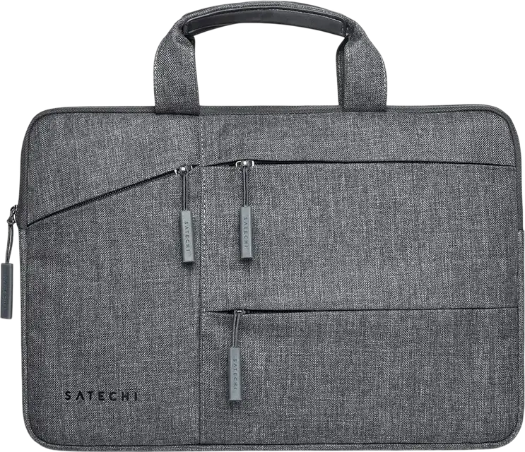 Чехол для ноутбука Satechi ST-LTB15, влагозащитный nylon до 15 дюймов, с мягкой подкладкой, 3 карманами для аксессуаров и ручками, серый