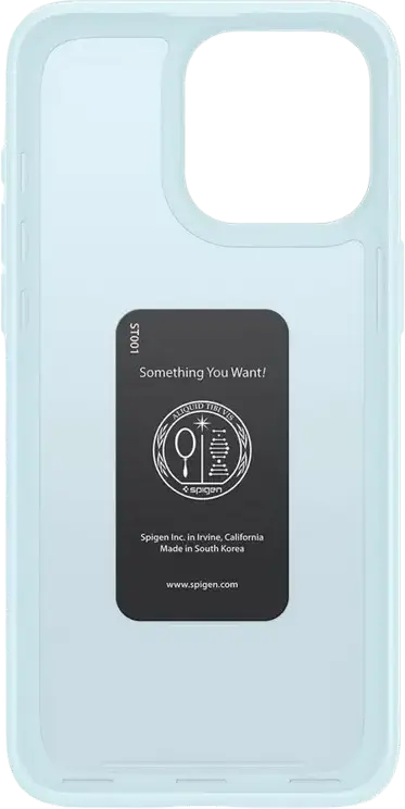 Spigen Thin Fit Case for iPhone 15 Pro 6.1", Dark Blue, Slim Hybrid PC TPU Protective Cover with Air Cushion Technology, Matte Finish, Wireless Charging Support