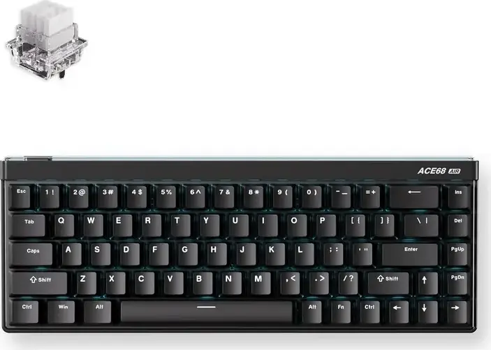 Tastatură Magnetică MCHOSE Ace 68 Air Ultra Esports, Switch-uri Lineare Magnetice Mount Tai, Rapid Trigger 0.001mm, Rata de Sondare 8kHz, Capace PBT Cherry, ARGB