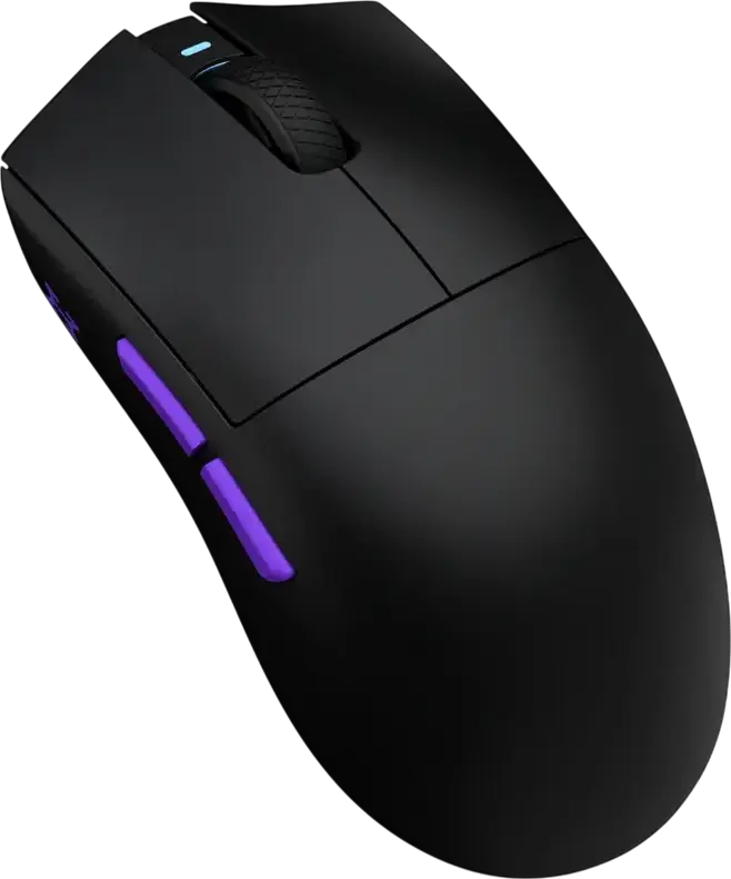 HATOR Hellyberry HM47 Wireless Gaming Mouse, PixArt PMW3311 12000 DPI, HUANO 80M Switches, Tri-mode (2.4GHz / Bluetooth / Wired), Magnetic RGB Charging Dock, 47g