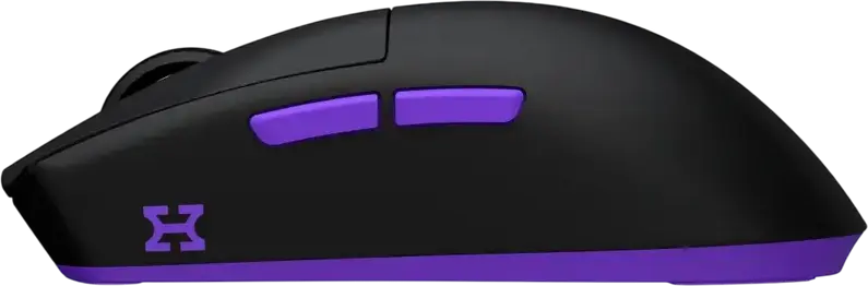 HATOR Hellyberry HM47 Wireless Gaming Mouse, PixArt PMW3311 12000 DPI, HUANO 80M Switches, Tri-mode (2.4GHz / Bluetooth / Wired), Magnetic RGB Charging Dock, 47g