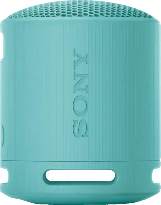 Sony SRS-XB100 Portable Wireless Bluetooth Speaker, Light Gray, IP67 Water & Dust Resistant, 16h Battery Life, USB-C, Stereo Pair Support, 2.5W Output