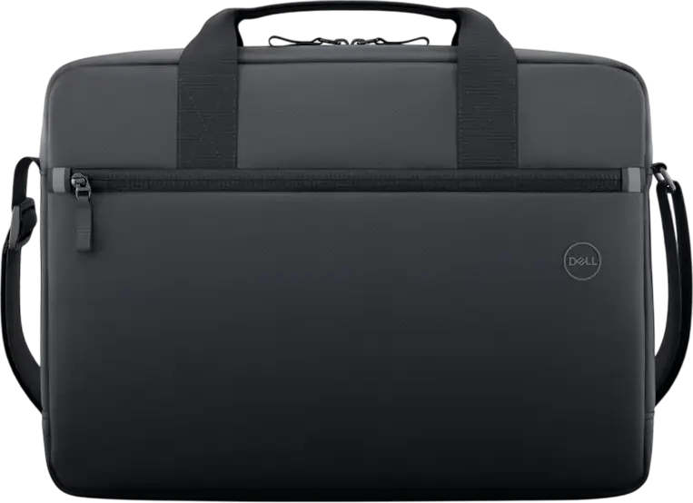 Dell EcoLoop Briefcase CC3624 Laptop Bag for up to 360 x 255 x 25 mm Laptops, Water-Resistant Recycled Polyester, 360º Foam Cushioning, Black, 7L