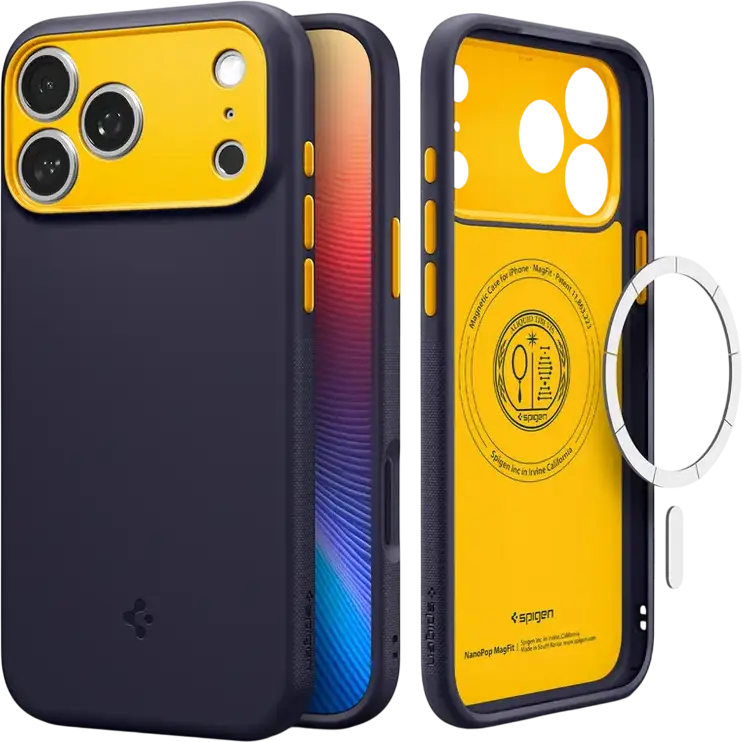 Husă Spigen Nano Pop with MagSafe pentru Apple iPhone 17 Pro, Bluebery Navy