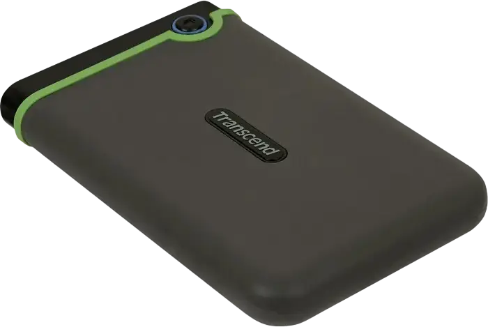 HDD Extern Portabil Transcend StoreJet 25M3S TS4TJS25M3S 4TB, USB 3.1 Gen 1, Carcasă Rezistentă la Șocuri MIL-STD-810G, Backup Auto One-Touch, Gri