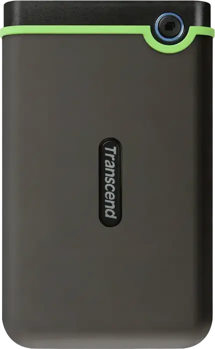 HDD Extern Portabil Transcend StoreJet 25M3S TS4TJS25M3S 4TB, USB 3.1 Gen 1, Carcasă Rezistentă la Șocuri MIL-STD-810G, Backup Auto One-Touch, Gri