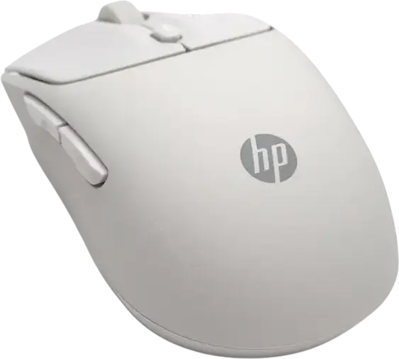 HP 400 Quiet Wireless Mouse, Maple, Dual-mode Bluetooth and 2.4GHz USB, Adjustable 6000 DPI, Ambidextrous Compact Design, Quiet-click Buttons, 24 Month Battery