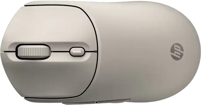 HP 400 Quiet Wireless Mouse, Maple, Dual-mode Bluetooth and 2.4GHz USB, Adjustable 6000 DPI, Ambidextrous Compact Design, Quiet-click Buttons, 24 Month Battery