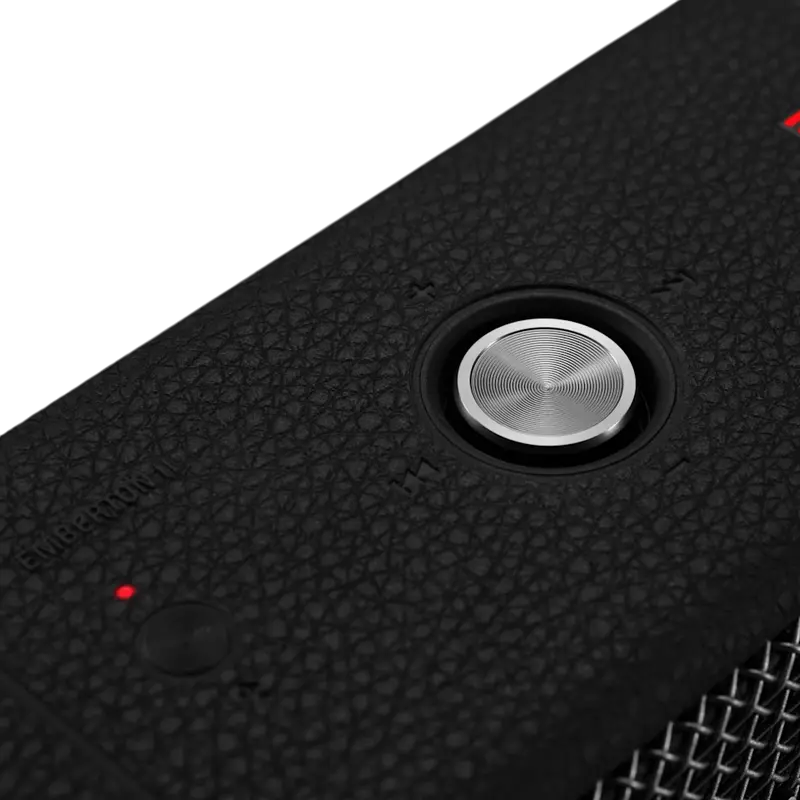 Box Portabil Bluetooth Marshall Emberton II, Sunet Multidirecțional 20W RMS, Rezistență la Apă IP67, Autonomie Baterie 30 Ore, USB-C, Negru și Alamă