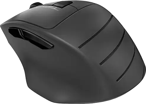 A4Tech Fstyler FG30S Wireless Silent Mouse, Grey, 2.4 GHz, Adjustable 1200/1600/2000 DPI, Ergonomic Anti-Slippery Grip, Auto Power Saving, USB Receiver