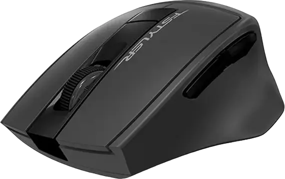 A4Tech Fstyler FG30S Wireless Silent Mouse, Grey, 2.4 GHz, Adjustable 1200/1600/2000 DPI, Ergonomic Anti-Slippery Grip, Auto Power Saving, USB Receiver