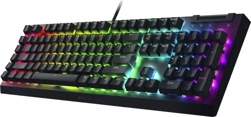Tastatură Gaming Mecanică Razer BlackWidow V4 X RZ03-04701800-R3M1, Conexiune cu Fir, Switch-uri Yellow Lineare și Silențioase, Chroma RGB, 6 Taste Macro, Carcasă Aluminiu