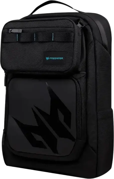 Acer Predator Gaming Extreme Backpack GP.BAG11.05V for Laptops up to 17.3", 27.5L Capacity, Water Repellent Polyester, Black, with Detachable Cross-body Bag