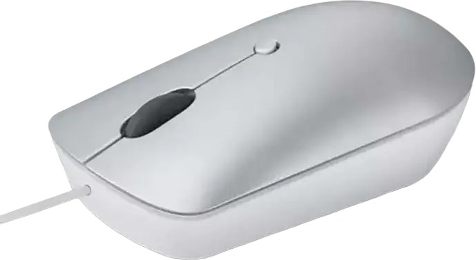 Lenovo 540 Wireless Mouse GY51D20877 Optical Ambidextrous Mouse, 800-2400 dpi, 4 Buttons, Cloud Grey, Windows & Chrome OS Compatible