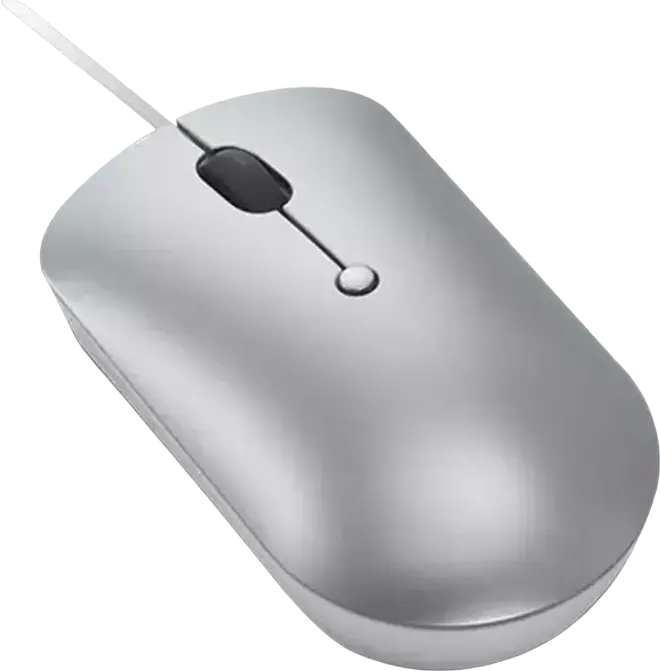 Lenovo 540 Wireless Mouse GY51D20877 Optical Ambidextrous Mouse, 800-2400 dpi, 4 Buttons, Cloud Grey, Windows & Chrome OS Compatible