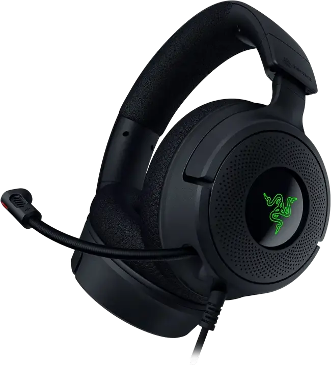 Casca Gaming Razer Kraken V4 X RZ04-05180100-R3M1, Cu Fir pentru PC, Mac, PlayStation, Nintendo Switch, Mobile, Difuzoare TriForce 40mm, Microfon Retractabil HyperClear Cardioid, Sound 7.1 Surround, Chroma RGB, USB Type-C/A