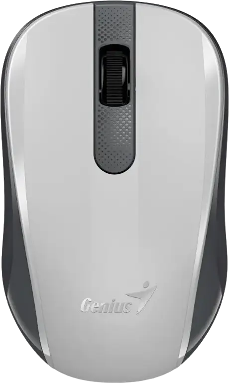 Mouse Wireless Genius NX-8008S, Alb/Gri