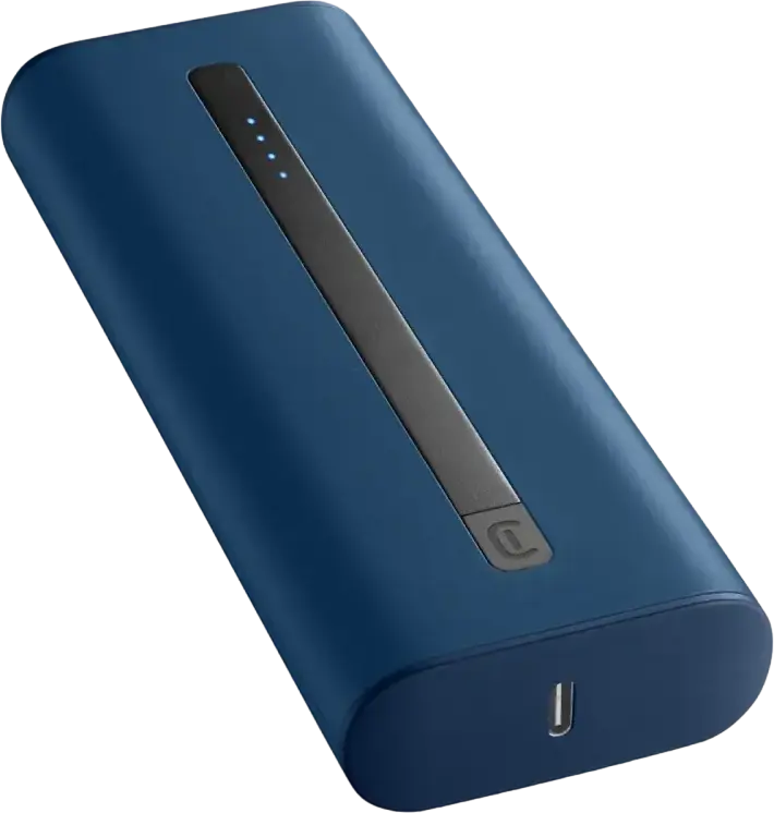 Acumulator extern Cellularline Thunder 20000, 20000mAh, Albastru