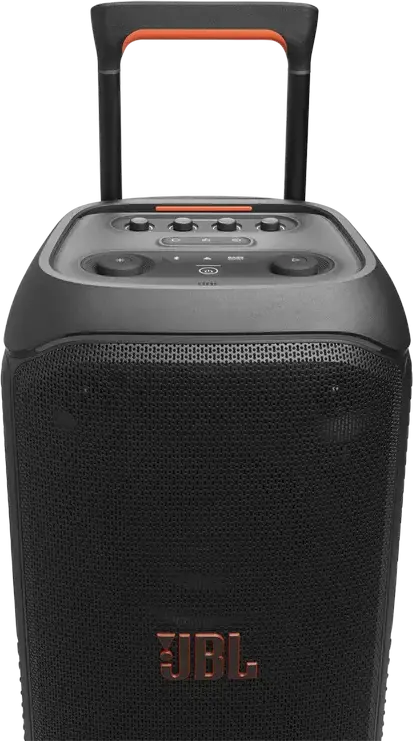 Портативная акустическая система JBL PartyBox Stage 320, 240 Вт RMS, защита IPX4, Bluetooth 5.4 Auracast, AI Sound Boost, световое шоу, Цвет: черный