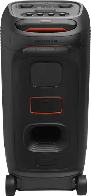 Портативная акустическая система JBL PartyBox Stage 320, 240 Вт RMS, защита IPX4, Bluetooth 5.4 Auracast, AI Sound Boost, световое шоу, Цвет: черный