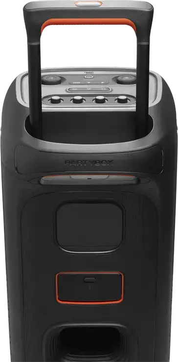 Портативная акустическая система JBL PartyBox Stage 320, 240 Вт RMS, защита IPX4, Bluetooth 5.4 Auracast, AI Sound Boost, световое шоу, Цвет: черный