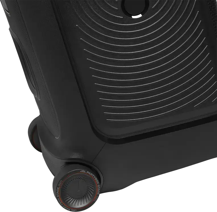 Портативная акустическая система JBL PartyBox Stage 320, 240 Вт RMS, защита IPX4, Bluetooth 5.4 Auracast, AI Sound Boost, световое шоу, Цвет: черный