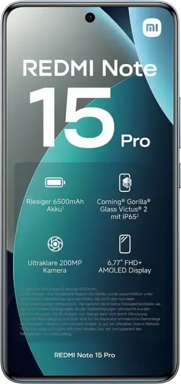 Smartphone Xiaomi Redmi Note 15 Pro 4G, 12GB/512GB, Glacier Blue
