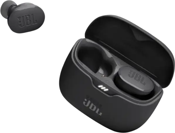 Беспроводные наушники JBL Tune Buds TWS, цвет черный, активное шумоподавление, 10-мм драйверы, Pure Bass Sound, до 48 ч работы, Bluetooth 5.3, защита IP54