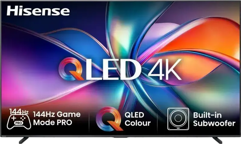 98" QLED SMART TV Hisense 98E7Q, 3840x2160 4K UHD, VIDAA U8, Negru