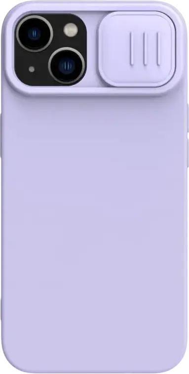 Husă Nillkin iPhone 15 Plus, CamShield Silky Silicone, Misty Purple
