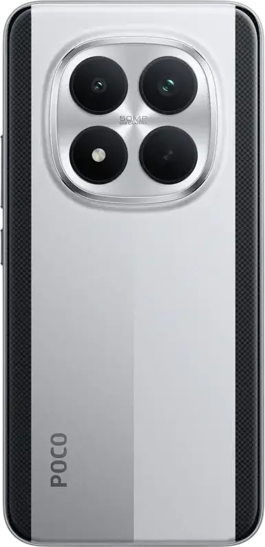 Smartphone Xiaomi Poco M8 Pro 5G, Argintiu, Snapdragon 7s Gen 4, 12GB RAM, 512GB ROM, Ecran AMOLED 6.83" 120Hz, Baterie 6500mAh, Incarcare Rapida 100W, IP68/IP69K