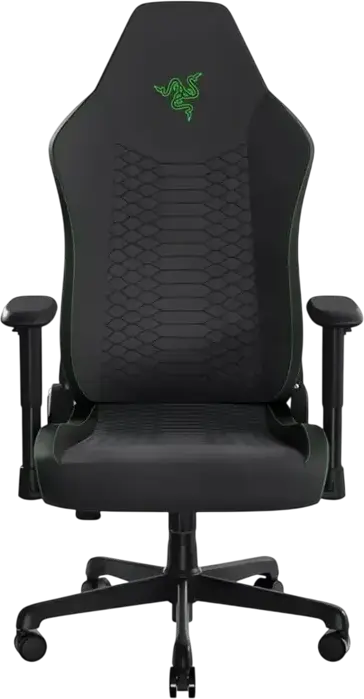 Razer Iskur V2 X Ergonomic Gaming Chair, Black, Textile, Integrated Lumbar Support, 2D Adjustable Armrests, 136kg Max Weight, 152 Degree Recline