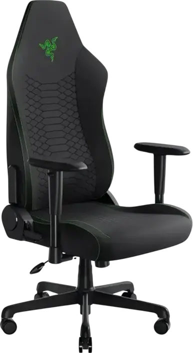 Razer Iskur V2 X Ergonomic Gaming Chair, Black, Textile, Integrated Lumbar Support, 2D Adjustable Armrests, 136kg Max Weight, 152 Degree Recline