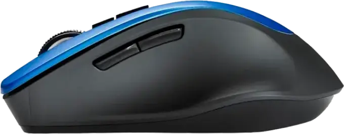 ASUS WT425 Wireless Optical Mouse, Blue, USB Interface, 2.4GHz RF, Adjustable 1000/1600 DPI, 6 Buttons, Silent Click, Ergonomic Easy-Grip, Windows 11/10, Chrome OS