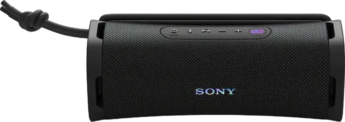 Sony ULT FIELD 1 Portable Bluetooth Speaker, Black, ULT POWER SOUND Bass Boost, IP67 Waterproof and Dustproof, Shockproof, 12h Battery, Built-in Mic