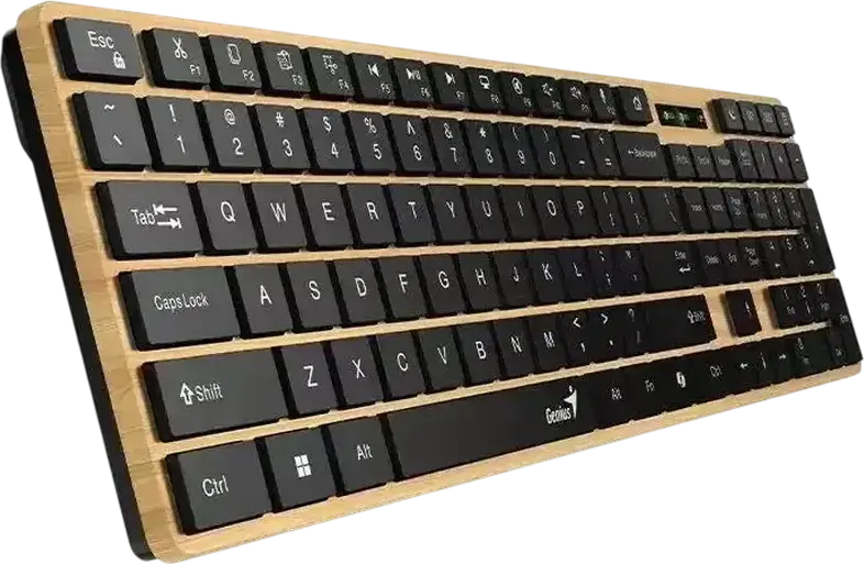 Tastatura Business Wireless Genius SlimStar 7250BT, Dual Mode Bluetooth 5.3 si 2.4GHz RF, Taste Slim Chocolate Switch, Taste AI Copilot si Multimedia