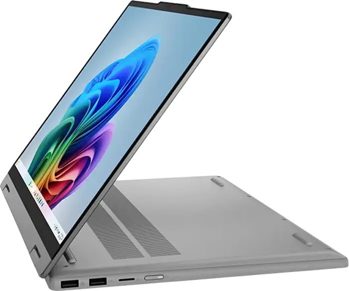 Laptop Convertibil Lenovo IdeaPad 5 2-in-1 15AHP11, Ecran 15.3" OLED 2.5K Touch 165Hz, AMD Ryzen 5, 16GB DDR5, 512GB SSD, Aluminiu, Luna Grey, Digital Pen 2