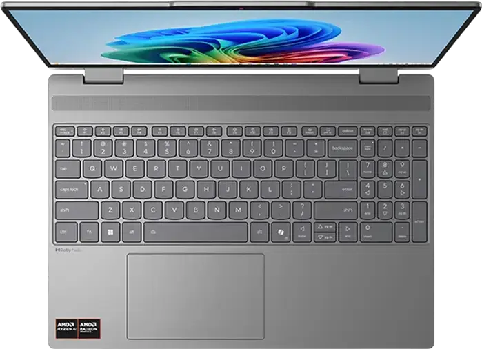 Laptop Convertibil Lenovo IdeaPad 5 2-in-1 15AHP11, Ecran 15.3" OLED 2.5K Touch 165Hz, AMD Ryzen 5, 16GB DDR5, 512GB SSD, Aluminiu, Luna Grey, Digital Pen 2