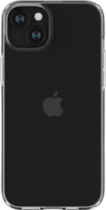 Spigen Liquid Crystal Case for iPhone 15 Plus, Clear TPU Slim Cover (Material: TPU, Color: Transparent) with Mil-Grade Drop Protection and Air Cushion Technology