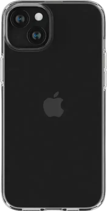 Spigen Liquid Crystal Case for iPhone 15 Plus, Clear TPU Slim Cover (Material: TPU, Color: Transparent) with Mil-Grade Drop Protection and Air Cushion Technology