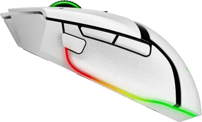 Razer Basilisk V3 Pro Wireless, Bluetooth, Wired Gaming Mouse, Focus Pro 30K Optical Sensor, 30,000 DPI, HyperScroll Tilt Wheel, Chroma RGB, 11 Programmable Buttons, White