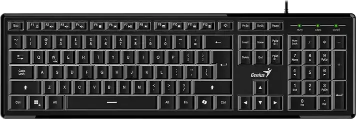 Tastatură Genius SlimStar 820, Cu fir, Negru