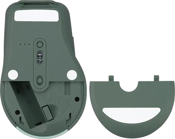 ASUS SmartO MD200 Wireless Mouse, Green Tea, Bluetooth & 2.4GHz RF, 4200 dpi Optical Sensor, 6 Programmable Buttons, 100% PTFE Feet, Silent Plus, Windows 11/10