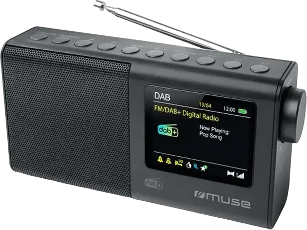 Radio portabil MUSE M-117 DB, Negru