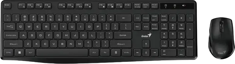 Set Tastatură + Mouse Genius KM-8206S, Fără fir, Negru