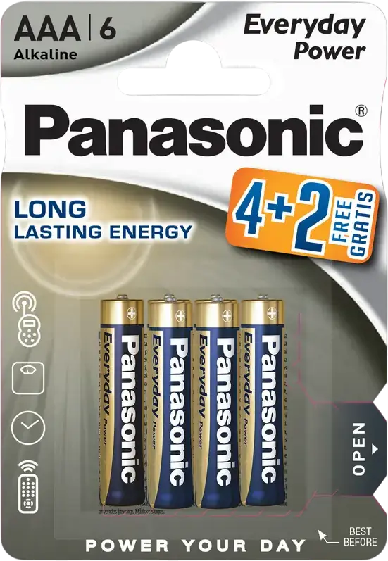 Baterii Panasonic LR03REE, AAA, 6buc.